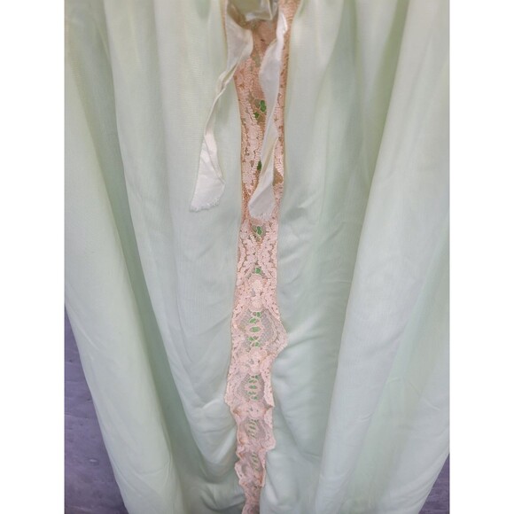 Vintage 60s Berkliff Lace front Nightgown Nightie Nylon Lingerie Sz Med 36 - Picture 6 of 12